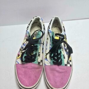 Vans Old Skool Disney 90s Mickey Mouse Multi Color Sneakers Womens 10 Mens 8.5